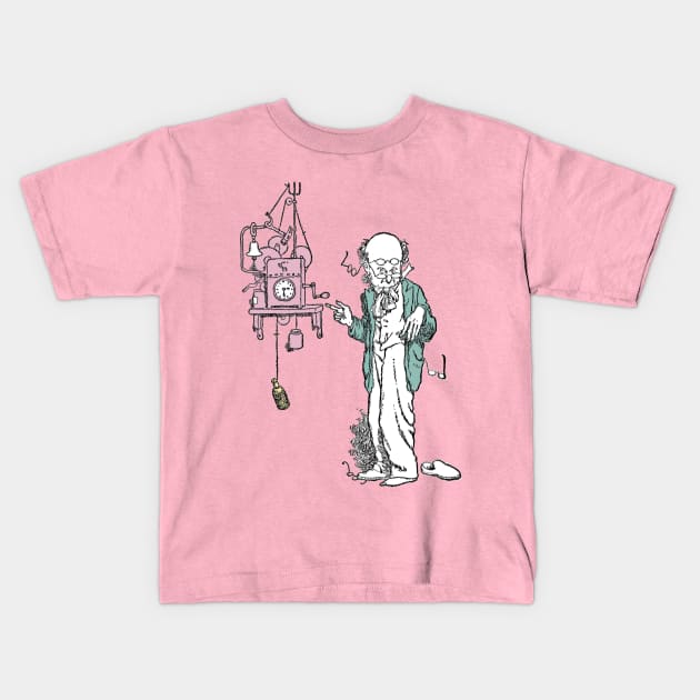 Professor Branestawm - The Exploding Clock Kids T-Shirt by The Blue Box